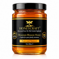 Honeycraft Mountain Blossom Honey, 460g glass jar with black and orange label
