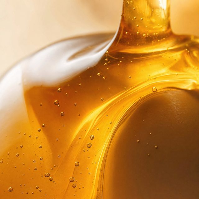 Macro of liquid honey texture